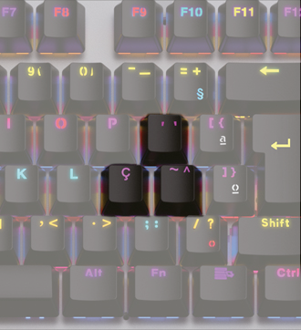 Teclado Karambit T11a - Cinza e Preto